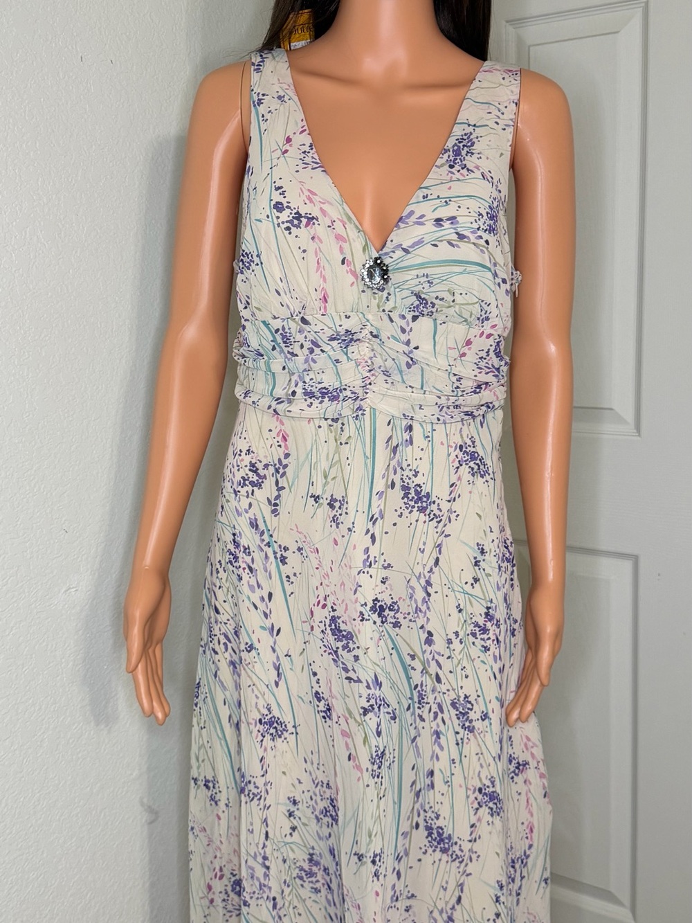Floral V-Neck Maxi Dress